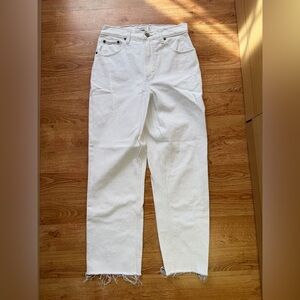 Abercrombie & Fitch White Women The 90’s Straight Ultra High Rise Jeans Size 27